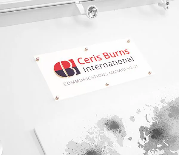 Ceris Burns International office wall