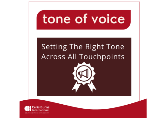 Setting the right tone consistently across all touchpoints