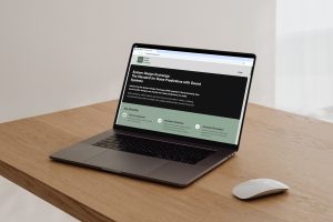 SDE website on laptop