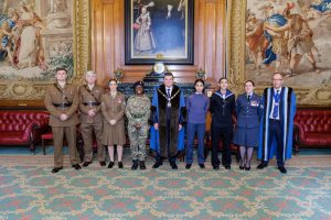 Worshipful Company of Environmental Cleaners (WCEC) Military Awards winners with WCEC Master
